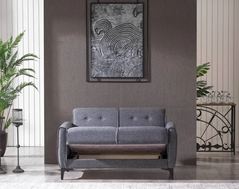 Sofa 3-2-1 San Marino anthrazit Microfaser