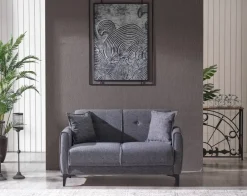 Sofa 3-2-1 San Marino anthrazit Microfaser