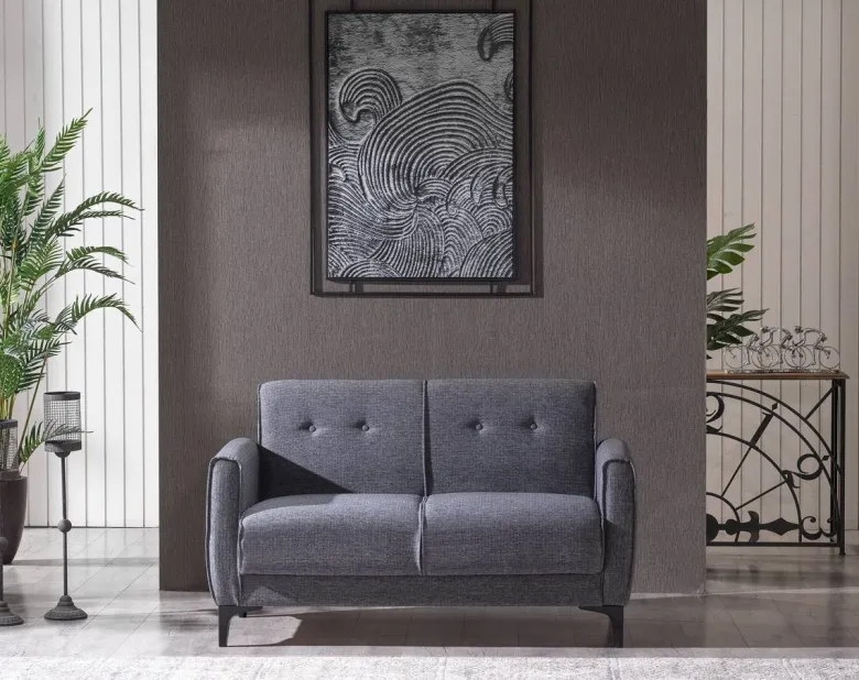 Sofa 3-2-1 San Marino anthrazit Microfaser