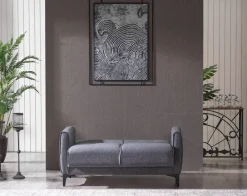 Sofa 3-2-1 San Marino anthrazit Microfaser