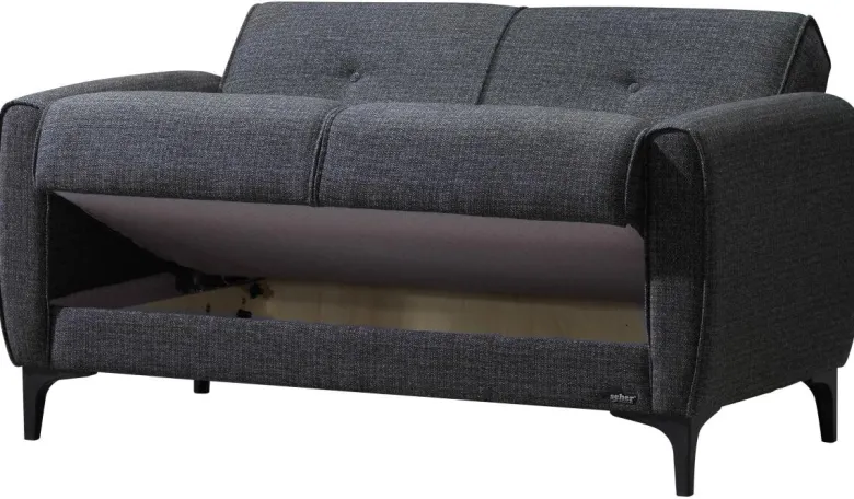 Sofa 3-2-1 San Marino anthrazit Microfaser