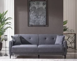 Sofa 3-2-1 San Marino anthrazit Microfaser