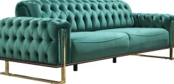 Sofa 3-2-1 Tokio grün Microfaser