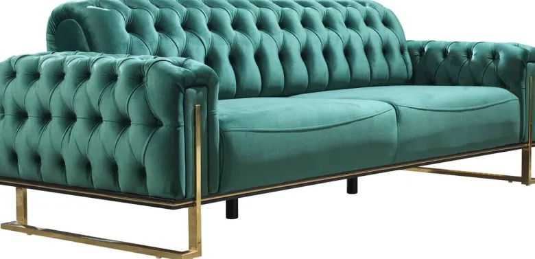 Sofa 3-2-1 Tokio grün Microfaser