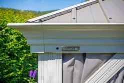 Sojag Pavillon Messina champagner Metall B/H/L: ca. 483x307x363 cm