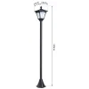 Solar Laterne 842-107 schwarz Kunststoff B/H/L: ca. 15x120x15 cm