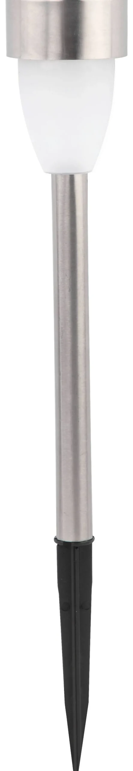 Solarleuchte Edelstahloptik Kunststoff H/D: ca. 36,2x5,5 cm