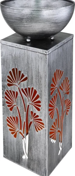 Solarleuchte Gnko 3384S silber B/H/T: ca. 25x59x25 cm