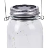 Solarleuchte klar Glas H/D: ca. 14x8 cm