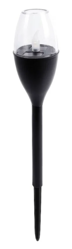 Solarleuchte schwarz H/D: ca. 37,5x6,2 cm