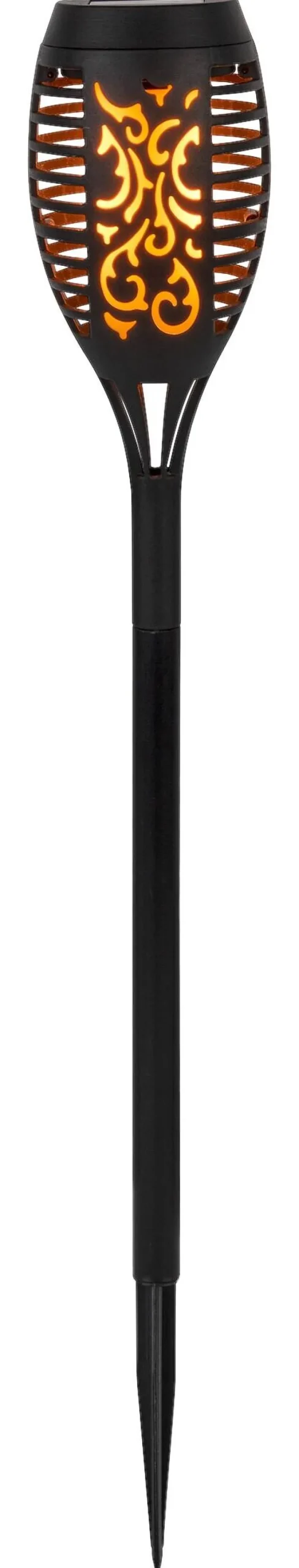 Solarleuchte schwarz Kunststoff B/H/L: ca. 7,2x51x7,2 cm