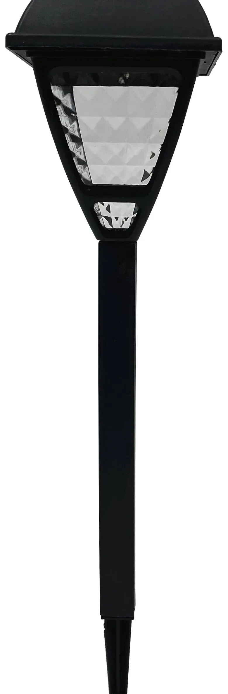 Solarleuchte schwarz Kunststoff H/D: ca. 41,5x9 cm