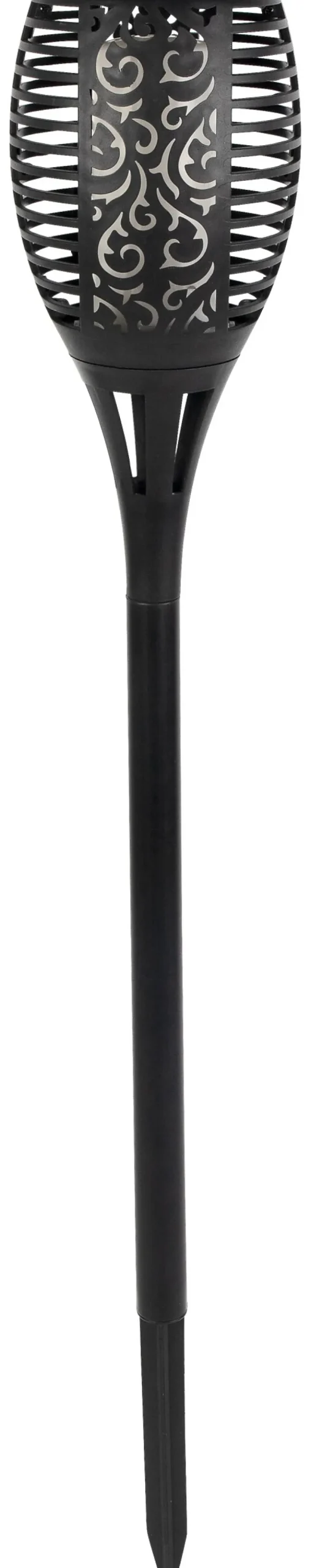 Solarleuchte schwarz Kunststoff B/H/D: ca. 12x78x12 cm