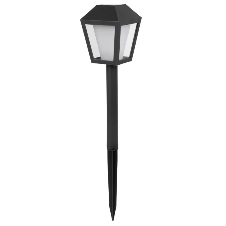 Solarleuchte schwarz Kunststoff H/D: ca. 38x7,5 cm