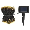 Solarlichterkette 2 m warmweiß schwarz Kunststoff L: ca. 400 cm