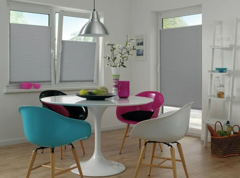 Spannplissee Easyfix Pia grau B/L: ca. 65x130 cm
