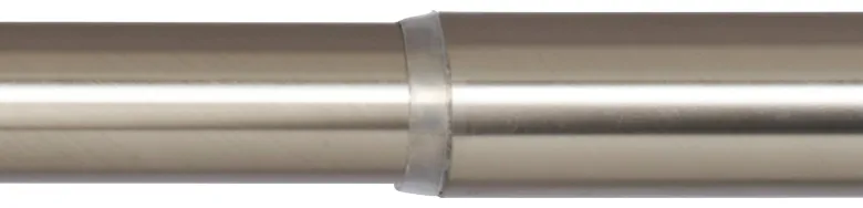 Spannstange stretch Edelstahloptik Metall D: ca. 2,6 cm ausziehbar von ca. 80 bis 130 cm 1.0 Läufe
