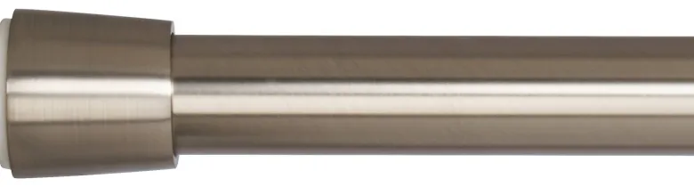 Spannstange stretch Edelstahloptik Metall D: ca. 2,6 cm ausziehbar von ca. 80 bis 130 cm 1.0 Läufe