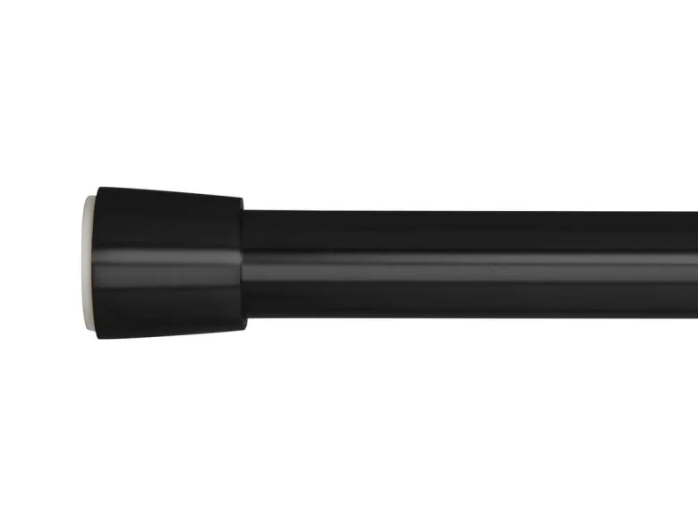Spannstange stretch schwarz Metall D: ca. 2,6 cm ausziehbar von ca. 65 bis 100 cm 1.0 Läufe