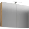Spiegelschrank Badinos Eiche Honig Nachbildung B/H/T: ca. 80x62x12 cm