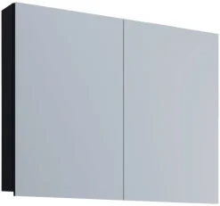 Spiegelschrank Badinos schwarz B/H/T: ca. 80x62x12 cm