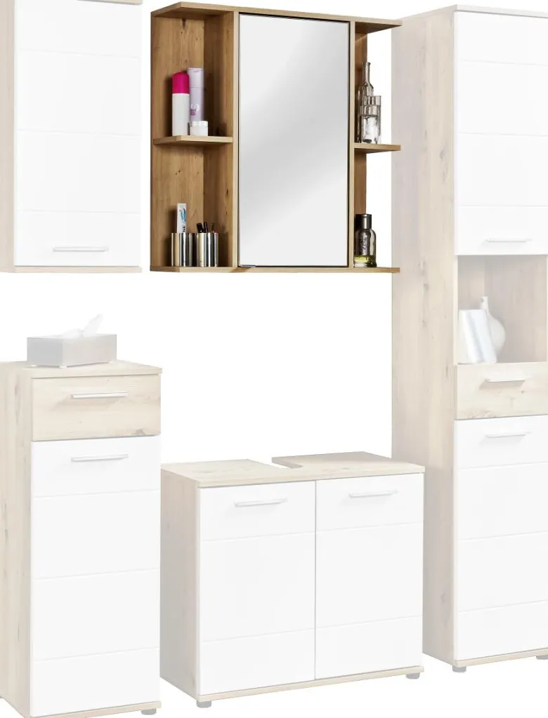 Spiegelschrank Bergen Eiche Artisan Nachbildung B/H/T: ca. 70x74x23 cm