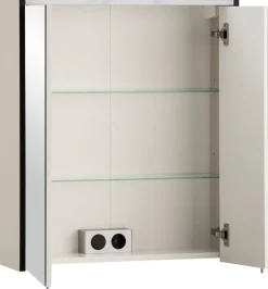 Spiegelschrank Edda creme B/H/T: ca. 63,5x72,4x17,5 cm