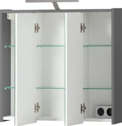 Spiegelschrank Flag anthrazit B/H/T: ca. 65x64x16 cm