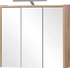 Spiegelschrank Flag Eiche Landhaus Nachbildung B/H/T: ca. 65x64x16 cm