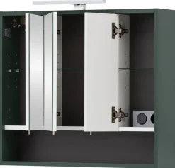 Spiegelschrank Kent waldgrün B/H/T: ca. 70x64,2x16 cm