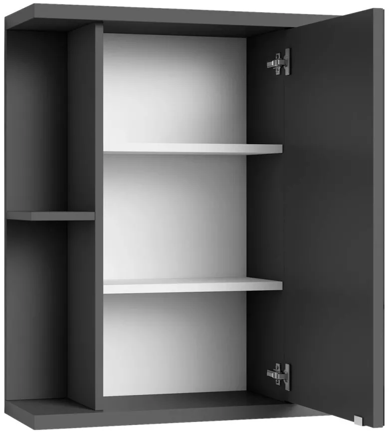 Spiegelschrank NEBRASKA anthrazit B/H/T: ca. 60x70x25 cm
