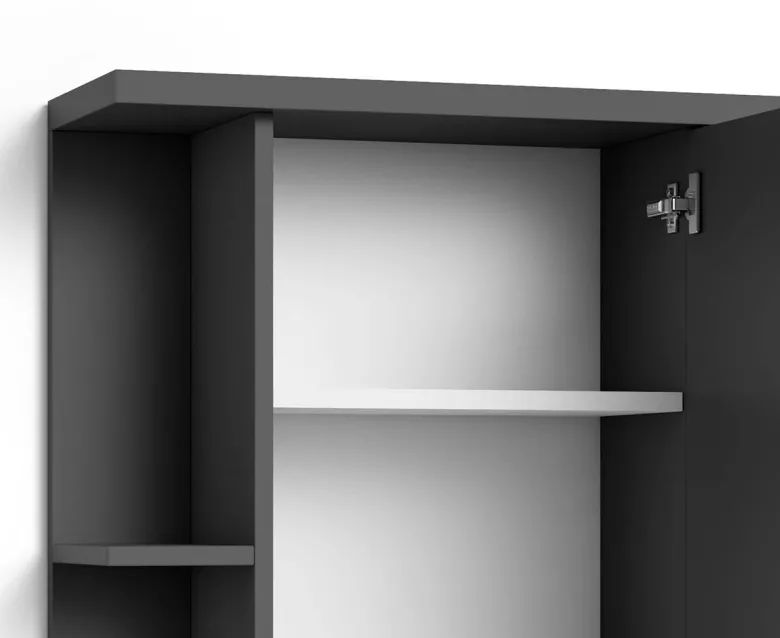 Spiegelschrank NEBRASKA anthrazit B/H/T: ca. 60x70x25 cm