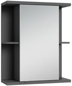 Spiegelschrank NEBRASKA anthrazit B/H/T: ca. 60x70x25 cm