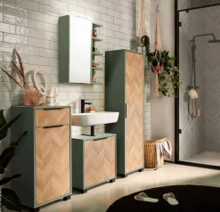 Spiegelschrank Piazza Pistazie B/H/T: ca. 49,7x74,8x16 cm