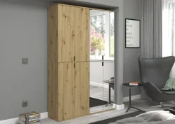 Spiegelschrank PROJEKT Eiche Artisan Nachbildung Spiegel Spanplatte B/H/T: ca. 61x193x34 cm