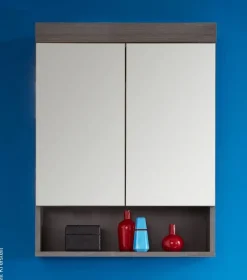 Spiegelschrank Runner Rauchsilber Nachbildung B/H/T: ca. 58x75x18 cm