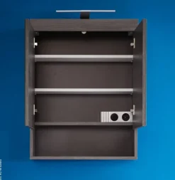 Spiegelschrank Runner Rauchsilber Nachbildung B/H/T: ca. 58x75x18 cm