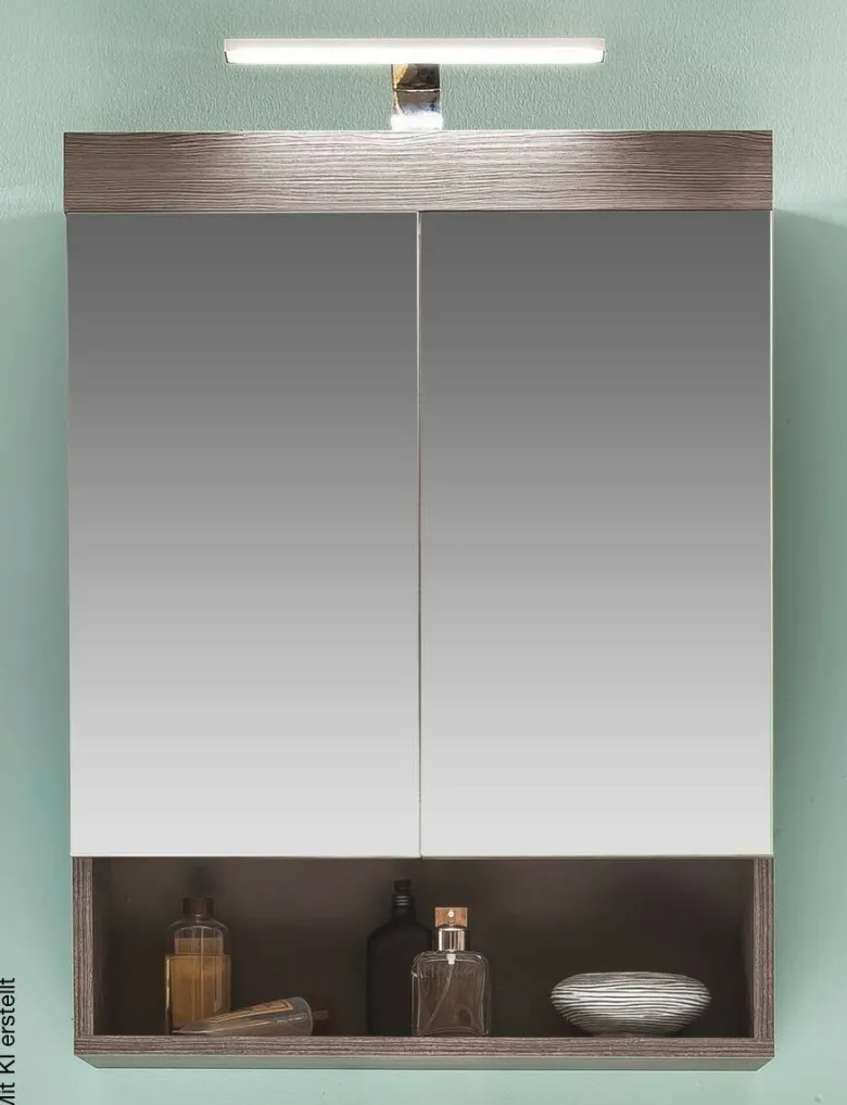 Spiegelschrank Runner Rauchsilber Nachbildung B/H/T: ca. 58x75x18 cm