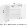 Spiegelschrank SPREE anthrazit B/H/T: ca. 70x60x15 cm