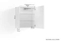 Spiegelschrank SPREE weiß B/H/T: ca. 50x60x15 cm