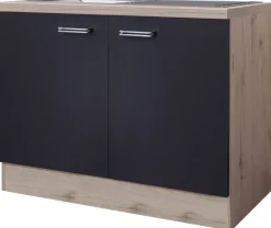 Spülenschrank Elva anthrazit B/H/T: ca. 100x86x60 cm