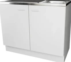 Spülenschrank weiß matt B/H/T: ca. 100x85x60 cm