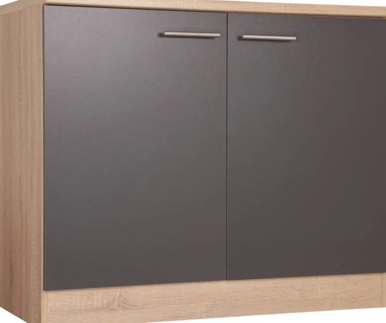 Spülenunterschrank Merle grau B/H/T: ca. 100x85x60 cm
