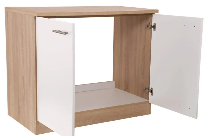 Spülenunterschrank Merle weiß B/H/T: ca. 100x85x60 cm