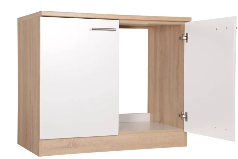 Spülenunterschrank Merle weiß B/H/T: ca. 100x85x60 cm