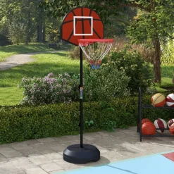 SPORTNOW Basketballständer braun Stahl B/H/L: ca. 38x179x38 cm