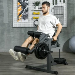 SPORTNOW Beinstrecker schwarz Stahl B/H/L: ca. 90x105x100 cm