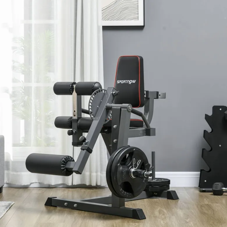 SPORTNOW Beinstrecker schwarz Stahl B/H/L: ca. 90x105x100 cm