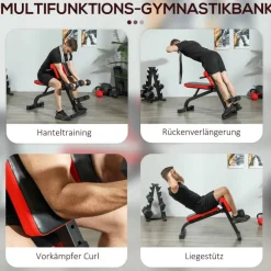 SPORTNOW Hantelbank schwarz Kunstleder B/H/L: ca. 65x98x103 cm