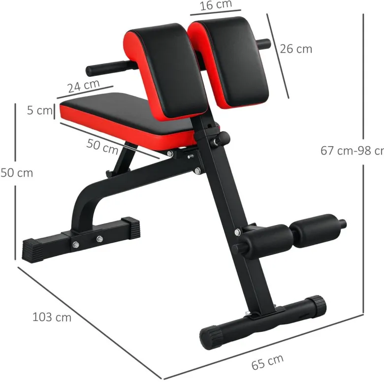 SPORTNOW Hantelbank schwarz Kunstleder B/H/L: ca. 65x98x103 cm